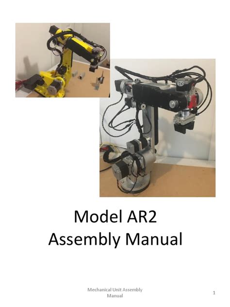 Model AR2 Assembly Manual 